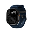 Nomad Rocky Point Band řemínek Apple Watch 49/45/44/42mm černý/modrý