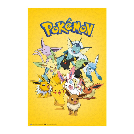 Plakát Pokémon - Eevee Evolutions (190)