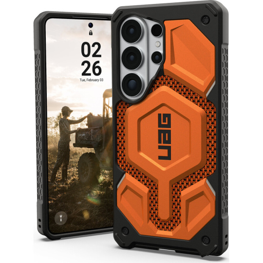 UAG Monarch Pro MagSafe Kevlar kryt Samsung Galaxy S26 Ultra oranžový UAG Monarch Pro MagSafe Kevlar kryt Samsung Galaxy S26 Ultra oranžový
