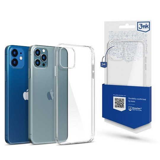 3mk ochranný kryt Clear Case pro Apple iPhone 12 / 12 Pro, čirá