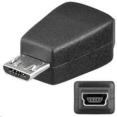 PREMIUMCORD Redukce USB 2.0 A - Micro B, kabel 20cm (F/M) 