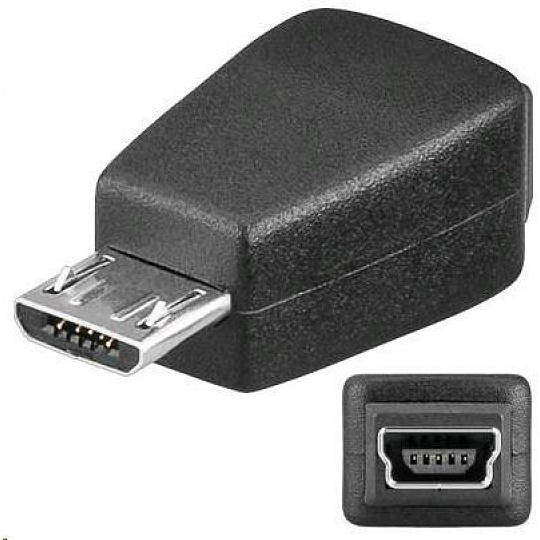 PREMIUMCORD Redukce USB 2.0 A - Micro B, kabel 20cm (F/M) 
