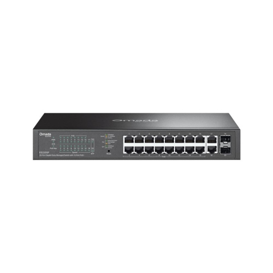 TP-Link OMADA switch ES220GP (18xGbE,2xSFP,16xPoE+,150W)