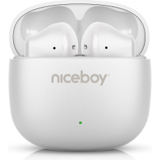 Niceboy Beans 4 POP Arctic bezdrátová sluchátka bílá