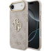 Guess PU Leather 4G Metal Logo Gold Frame kryt iPhone Air růžový