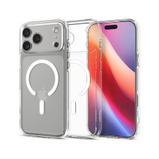 Spigen Ultra Hybrid MagSafe kryt iPhone 17 Pro clear white