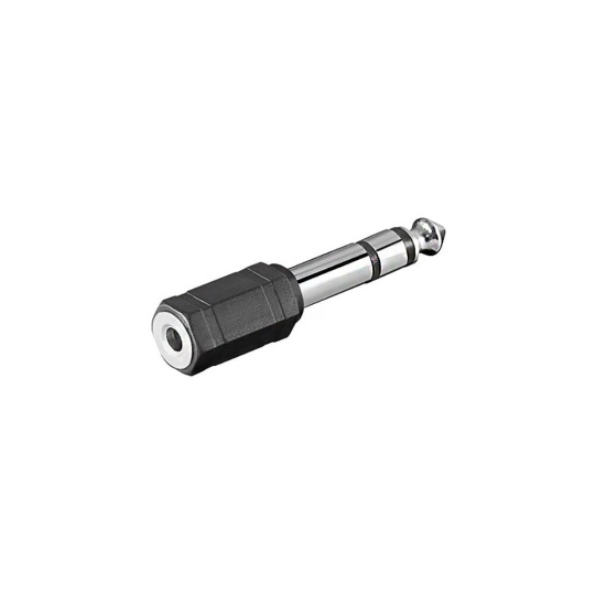 PremiumCord adaptér stereo jack 6.3 - stereo jack 3.5 M/F