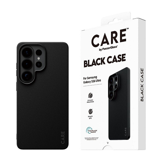 PanzerGlass® CARE Black Case kryt Samsung Galaxy S26 Ultra černý
