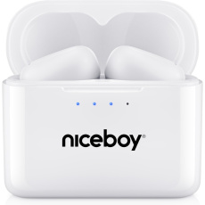 Niceboy HIVE Podsie 4 bezdrátová sluchátka bílá