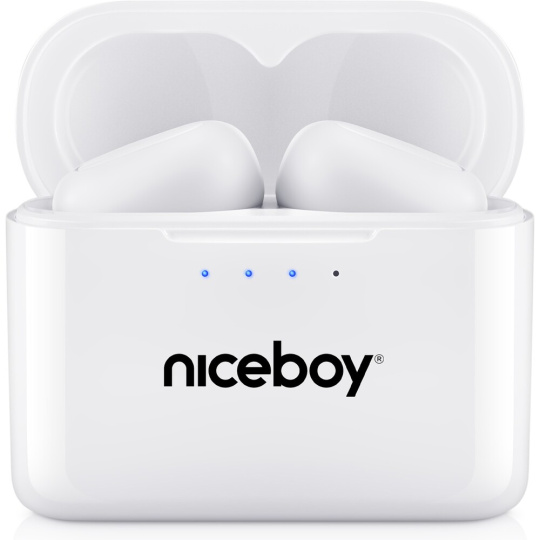 Niceboy HIVE Podsie 4 bezdrátová sluchátka bílá