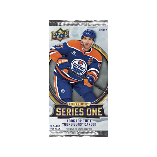 Hokejové karty 2025-26 Upper Deck Series 1 Hockey Hobby Balíček