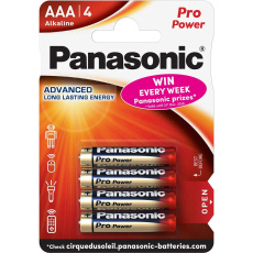 Panasonic Pro Power Gold AAA alkalické baterie, 4 ks