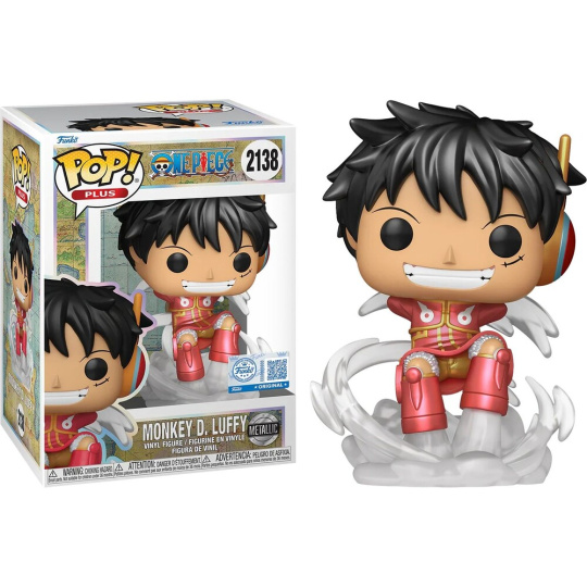 Funko POP! #2138 Animation Plus: One Piece - Luffy (Egghead)(Metallic)