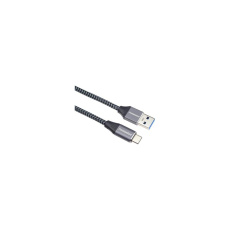 PremiumCord USB-C/USB-A napájecí kabel 2m černý/šedý