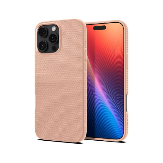 Spigen Liquid Air kryt iPhone 16 Pro Max rose titanium