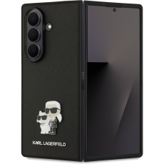 Karl Lagerfeld PU Saffiano Karl and Choupette kryt Samsung Galaxy Z Fold 7 černý