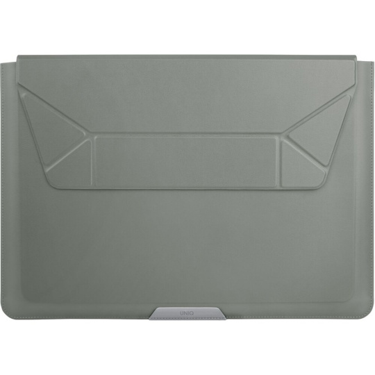 UNIQ Oslo pouzdro se stojánkem pro 14" notebook zelené