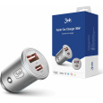 3mk Hyper Car Charger 30W nabíječka do auta, USB-A/USB-C (PD)