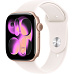 Apple Watch Series 11 (42mm) Růžově zlatý hliník se světle ruměným sportovním řemínkem S/M