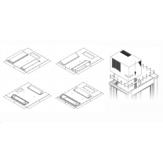 TRITON montážní redukce ke klimatizaci X3 a X4 do hloubky rozvaděče 600 x 1000 mm, černá TRITON montážní redukce ke klimatizaci X3 a X4 do hloubky rozvaděče 600 x 1000 mm, černá