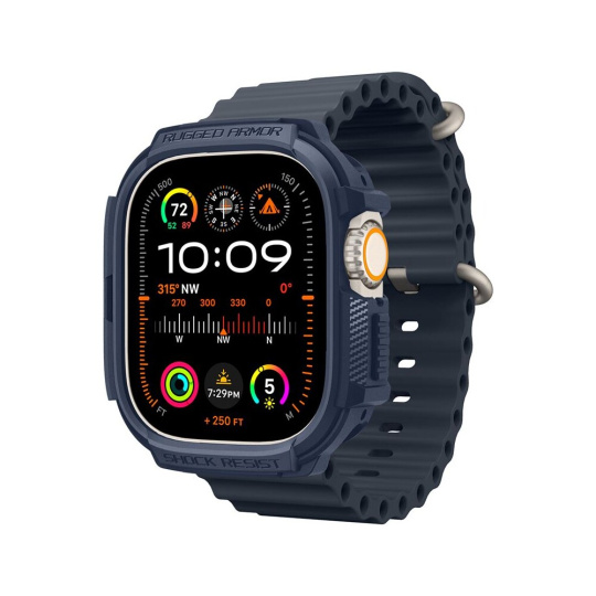 Spigen Rugged Armor kryt Apple Watch Ultra 2/1 49mm modrý