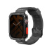 SKINARMA Shokku řemínek Apple Watch 45/44/42 mm + Kurono pouzdro Apple Watch 45/44 mm Smoke
