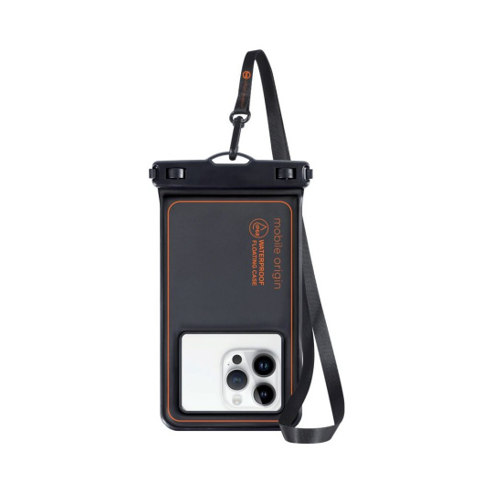 Mobile Origin Waterproof floating vodotěsné pouzdro 6,5", černé/oranžové