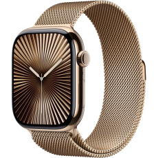 Apple Watch Series 10 Cellular 46mm Zlatý titan se zlatým milánským tahem M/L Apple Watch Series 10 Cellular 46mm Zlatý titan se zlatým milánským tahem M/L