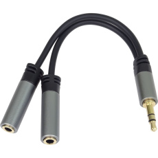 PremiumCord HQ audio jack 3,5mm rozdvojka 15cm