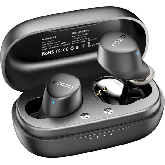 TOZO Agile Dots bezdrátová sluchátka černá