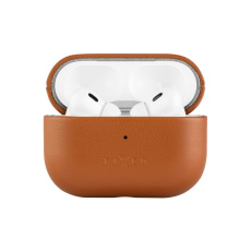 FIXED PodsLeather kožené pouzdro s MagSafe pro Apple AirPods Pro 2 hnědé