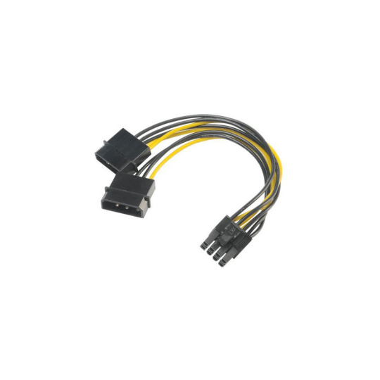 Akasa redukce 4pin Molex na 8pin PCIe, 15cm