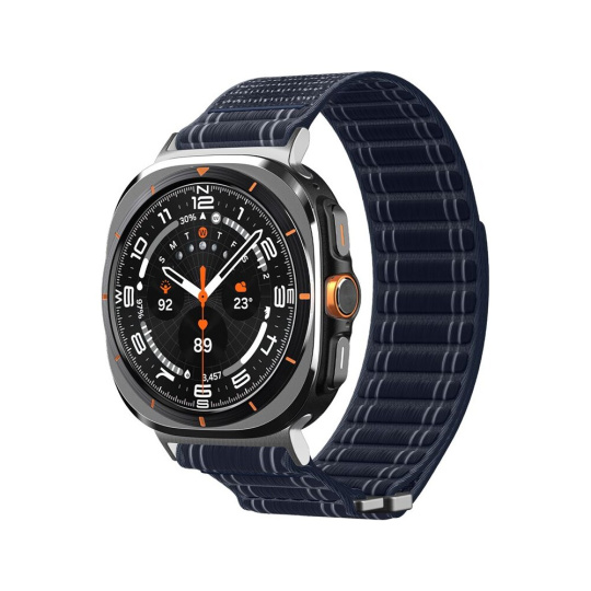 Spigen Fabric Band řemínek (hook-and-loop) Samsung Galaxy Watch Ultra 47mm námořně modrý