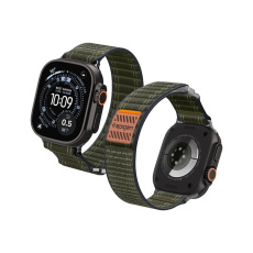 Spigen Fabric Band řemínek (hook-and-loop) Apple Watch 49/46/45/44mm zelený Spigen Fabric Band řemínek (hook-and-loop) Apple Watch 49/46/45/44mm zelený