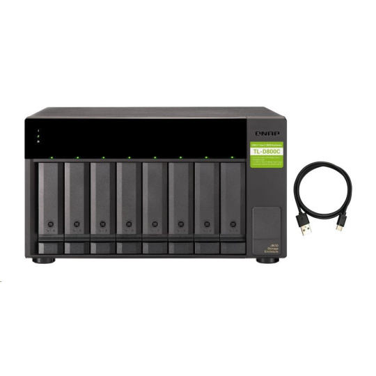 QNAP TL-D800C rozšiřující jednotka QNAP NAS (8xSATA,USB-C 3.2 Gen2)