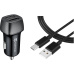 Tactical Field Plug Dual 12W + Tactical Smooth Thread Cable USB-A/USB-C 12mm 1m černá