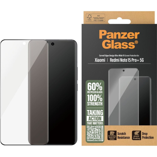 PanzerGlass® Ultra-Wide Fit sklo Xiaomi Redmi Note 15 Pro+ 5G PanzerGlass® Ultra-Wide Fit sklo Xiaomi Redmi Note 15 Pro+ 5G