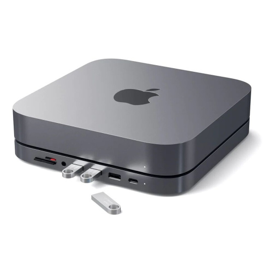 Satechi Aluminium Stand and Hub for Mac Mini vesmírně šedý