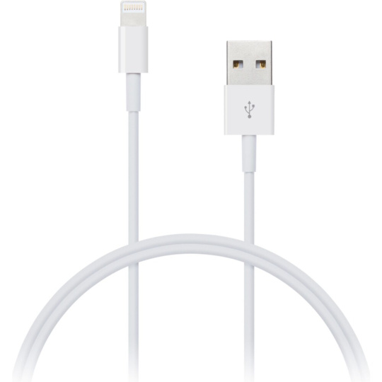 CONNECT IT Wirez Apple Lightning - USB, bílý, 2m