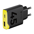 Tactical Minimi GaN 45W nabíjecí adaptér (1xUSB-C, 1xUSB-A) černý