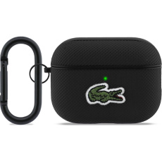 Lacoste Petit Pique Croc Logo Patch Pouzdro pro AirPods Pro 3 černé