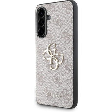 Guess PU 4G Metal Logo kryt Samsung Galaxy A36 růžový