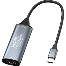 PremiumCord HDMI capture/grabber USB-C šedý
