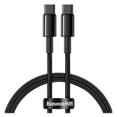 Baseus Tungsten Gold kabel USB-C/USB-C 100W 1m černý