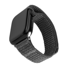 FIXED Nylon Sporty Strap řemínek Apple Watch 42/44/45mm, tmavě šedý