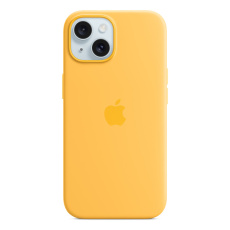 Apple silikonový kryt s MagSafe na iPhone 15 paprskově žlutý