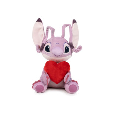 Plyšák Lilo & Stitch - Angel sitting with Heart 30 cm (se zvukem)