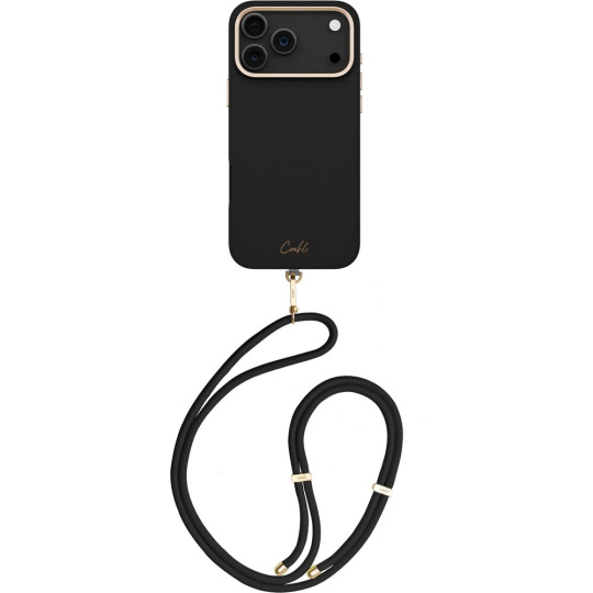 UNIQ Coehl Mirelle MagSafe kryt s poutkem iPhone 17 Pro Max Ebony