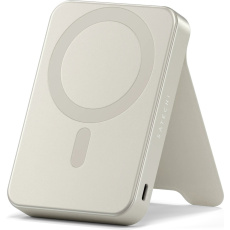 Satechi Qi2 10K magnetická powerbanka se stojánkem béžová Satechi Qi2 10K magnetická powerbanka se stojánkem béžová