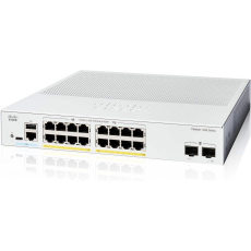 Cisco Catalyst switch C1300-16P-2G (16xGbE,2xSFP,16xPoE+,120W,fanless)
